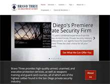 Tablet Screenshot of bravothree.com